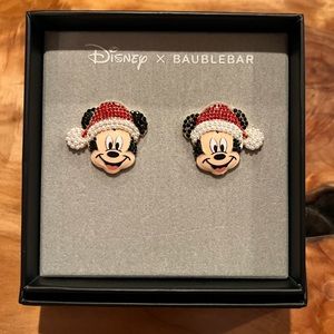 Disney Baublebar Mickey Santa Earrings